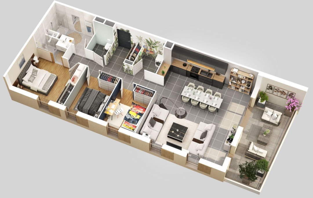 Annonces CHABEUIL : Apartment | BEAUMONT-LES-VALENCE (26760) | 104 m2 | 352 000 € 